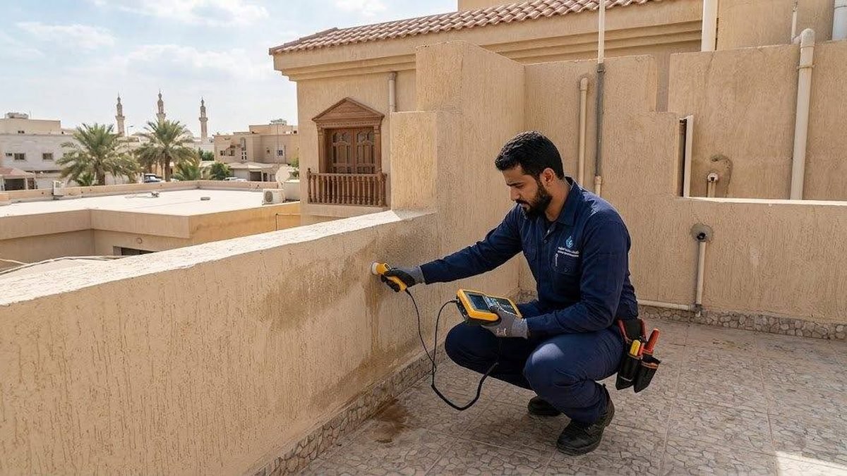 كشف تسربات المياه في أحياء غرب الرياض